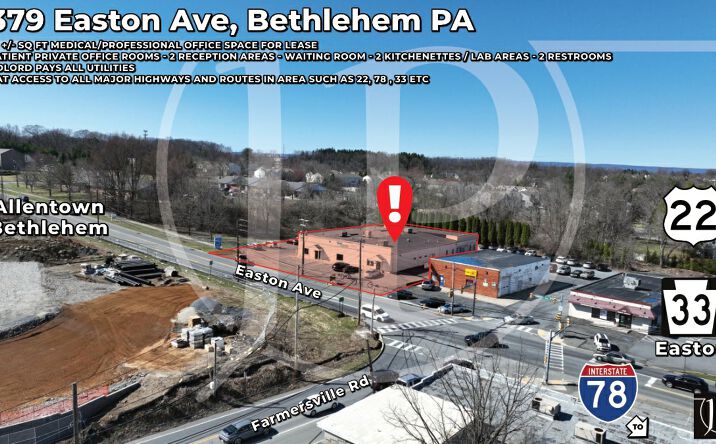 Pictures of Office property located at 4379 Easton Ave, Bethlehem, PA 18020 for lease - image #1