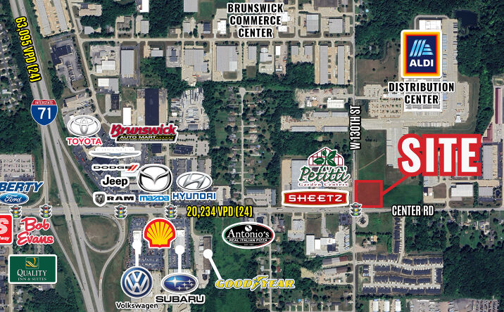 Pictures of Land property located at 2733 Center Rd, Hinckley, OH 44233 for lease - image #1