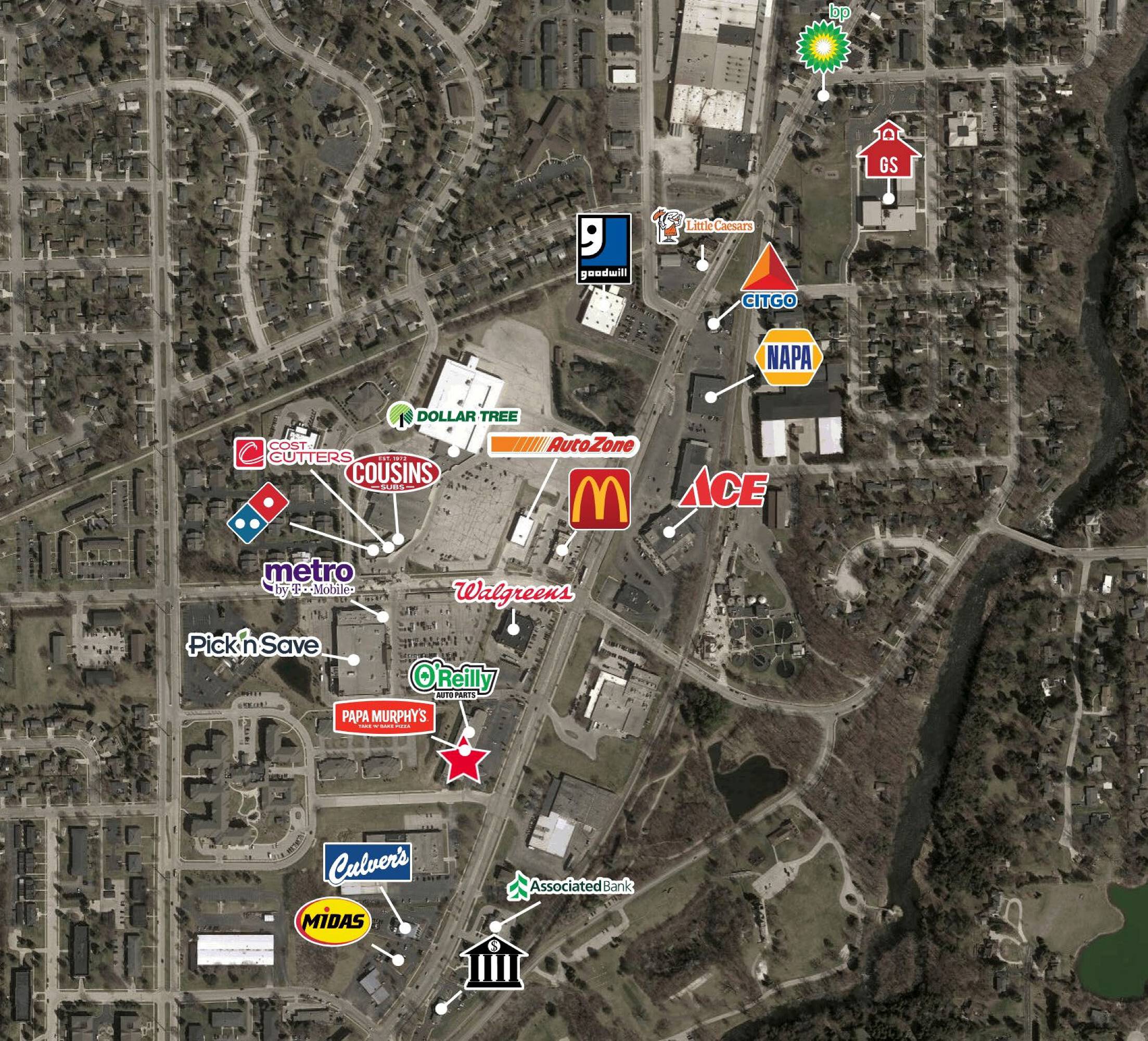 1965 Wisconsin Ave, Grafton, WI 53024 Retail Space for Lease Oak