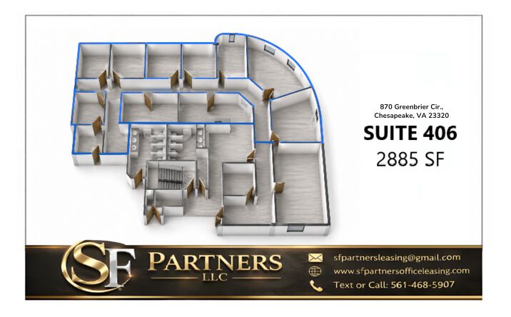 Pictures of Office property located at 870 Greenbrier Cir, Chesapeake, VA 23320 for lease - image #1
