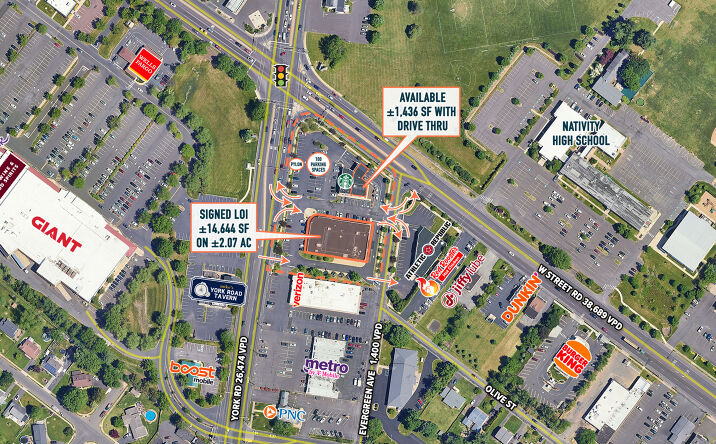 Pictures of Retail property located at 599 York Road, Warminster, PA 18974 for lease - image #1
