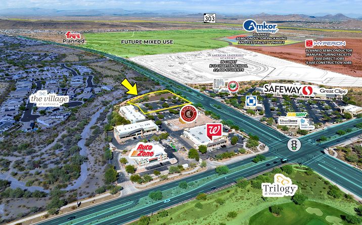 Pictures of Retail property located at El Mirage Rd & Vistancia Blvd, Peoria, AZ 85383 for lease - image #1