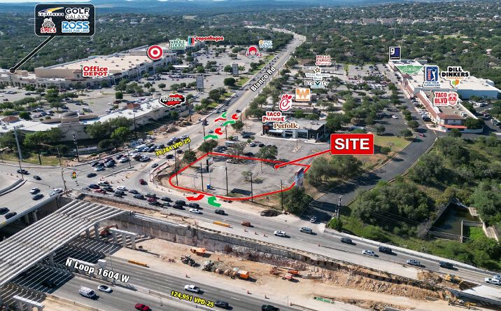 Pictures of Retail, Land property located at Hard Corner Pad Blanco, San Antonio, TX 78258 for lease - image #1