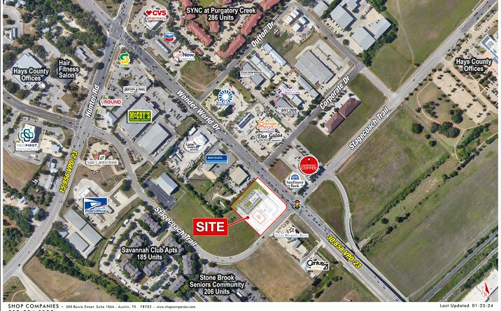 Pictures of Retail property located at 296 Wonder World Dr, San Marcos, TX 78666 for lease - image #1