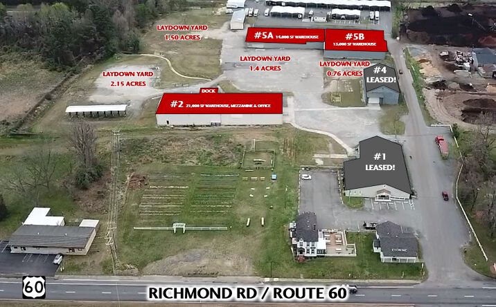 Pictures of Industrial property located at 7812 Richmond Rd, Toano, VA 23168 for lease - image #1