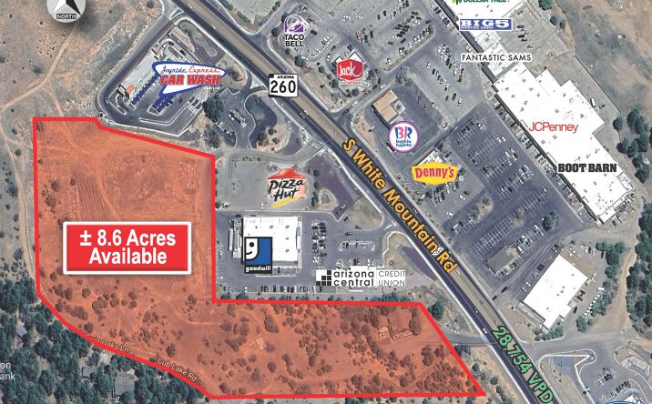 Pictures of Land property located at 4480 S White Mountain Rd, Show Low, AZ 85901 for lease - image #1