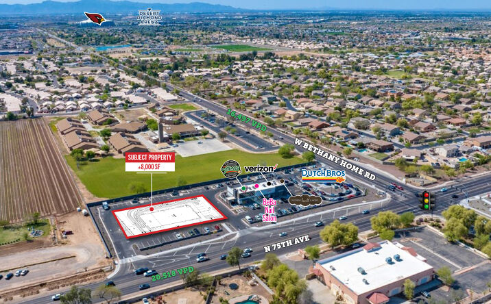 Pictures of Retail, Land property located at SWC 75th Ave & Bethany Home Rd, Glendale, AZ 85303 for lease - image #1