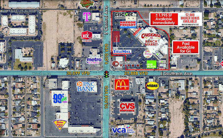 Pictures of Retail property located at 5819 S Central Ave, Phoenix, AZ 85040 for lease - image #1