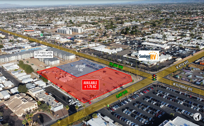 Pictures of Retail, Land property located at SWC Glendale Ave & 47th Ave, Glendale, AZ 85301 for lease - image #1
