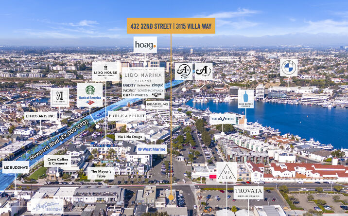 Pictures of Retail property located at 432 32nd St, Newport Beach, CA 92663 for lease - image #1