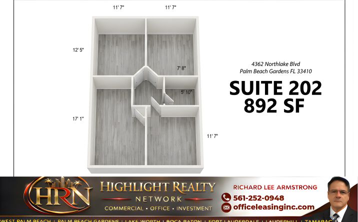 Pictures of Office property located at 4362 Northlake Blvd, Palm Beach Gardens, FL 33410 for lease - image #1