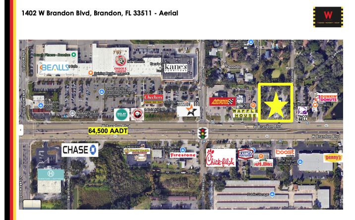 Pictures of Retail property located at 1402 W Brandon Blvd, Brandon, FL 33511 for lease - image #1