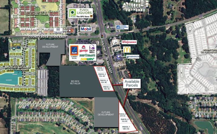 Pictures of Retail, Land property located at US Hwy 27 & CR-48, Leesburg, FL 34748 for lease - image #1