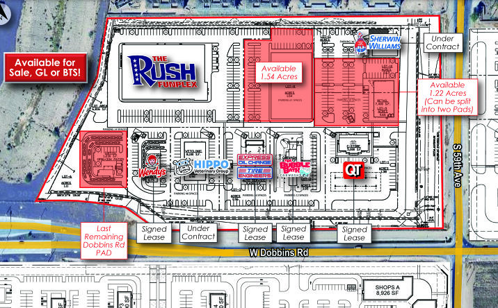 Pictures of Retail, Land property located at NEC Loop 202 & Dobbins Rd, Phoenix, AZ 85003 for lease - image #1