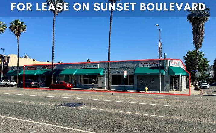 Pictures of Retail property located at 4951-4963 W Sunset Blvd, Los Angeles, CA 90026 for lease - image #1