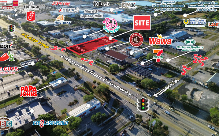 Pictures of Retail property located at 445 E Merritt Island Cswy, Merritt Island, FL 32952 for lease - image #1