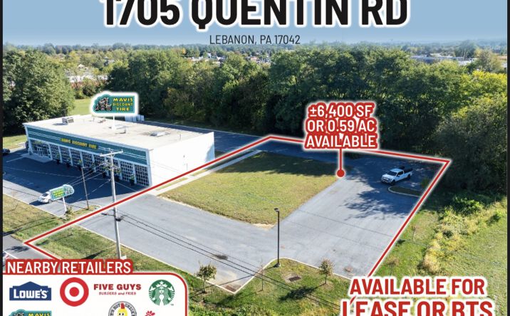 Pictures of Retail, Office, Restaurant property located at 1710 Quentin Rd, Lebanon, PA 17042 for lease - image #1