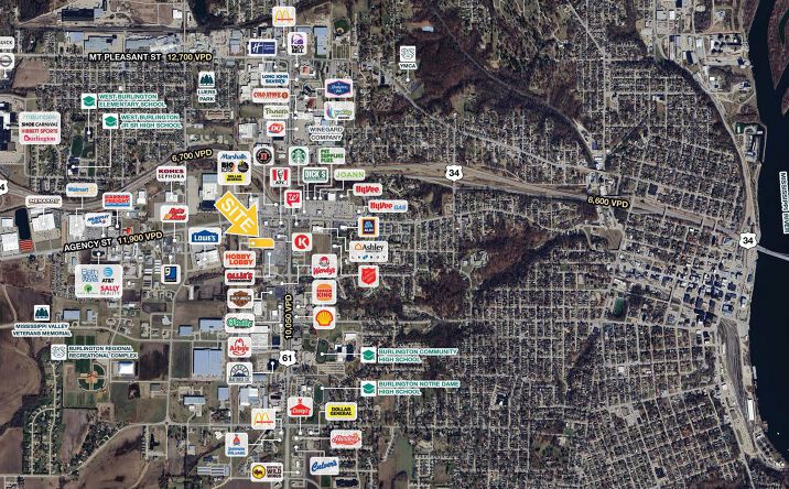 Pictures of Retail property located at 3335 E Agency St, Burlington, IA 52601 for lease - image #1