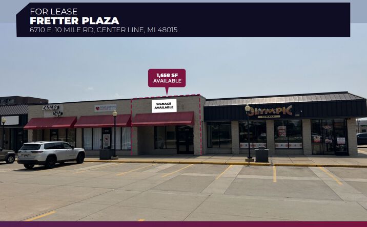 Pictures of Retail, Office property located at 6710 E 10 Mile Rd, Center Line, MI 48015 for lease - image #1