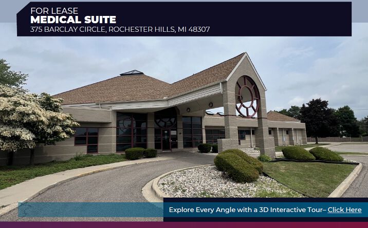 Pictures of Retail, Office property located at 375 Barclay Cir, Rochester Hills, MI 48307 for lease - image #1