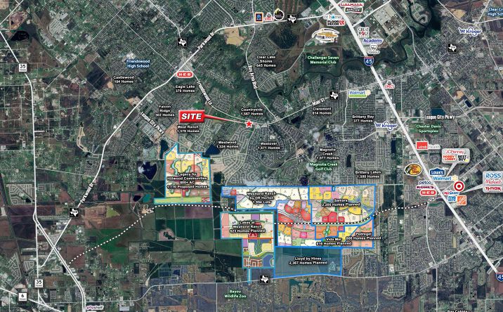 Pictures of Retail, Restaurant property located at SWC of FM 518 & Maple Leaf Dr, League City, TX 77573 for lease - image #1
