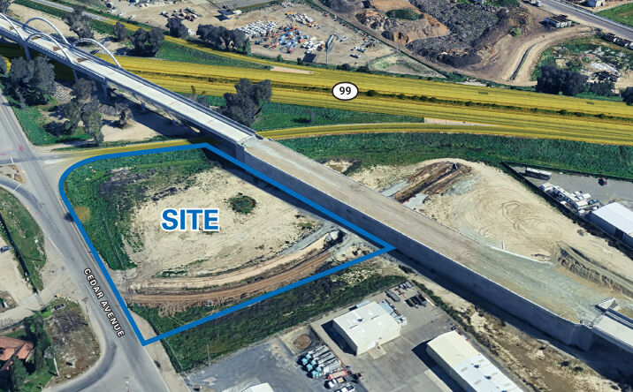 Pictures of Land property located at S Cedar Ave & 99 On Ramp, Fresno, CA 93725 for lease - image #1