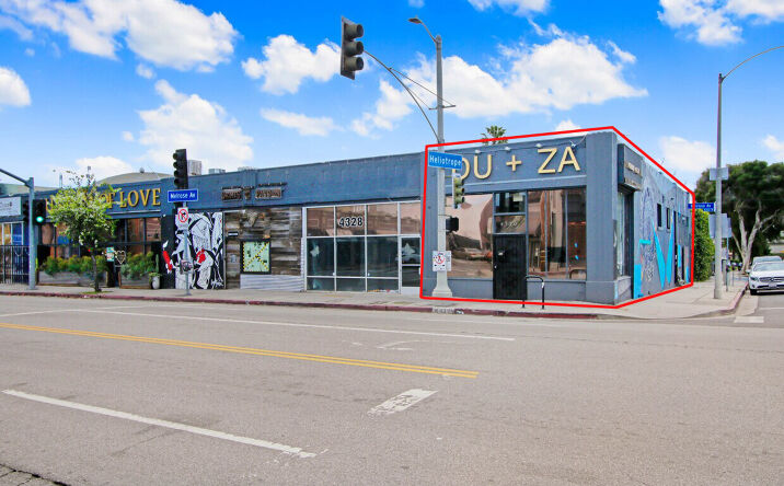Pictures of Retail property located at 4330 Melrose Ave, Los Angeles, CA 90029 for lease - image #1