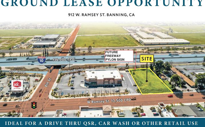 Pictures of Retail, Land property located at 912 W Ramsey St, Banning, CA 92220 for lease - image #1