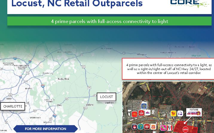 Pictures of Retail, Land, Restaurant property located at 1713 W Main St, Albemarle, NC 28001 for lease - image #1