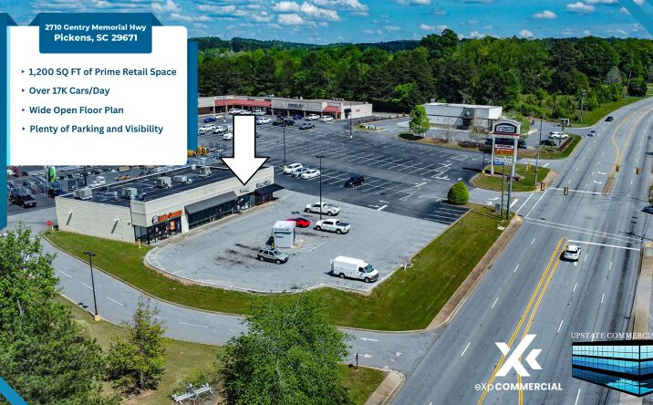 Pictures of Retail, Restaurant property located at 2710 Gentry Memorial Hwy, Pickens, SC 29671 for lease - image #1