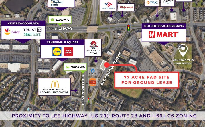 Pictures of Land property located at 5874 Old Centreville Rd, Centreville, VA 20121 for lease - image #1