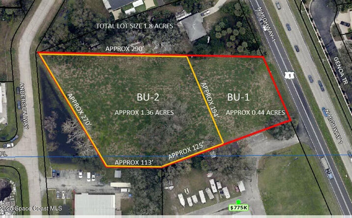 Pictures of Land property located at 6440 N N Us Hwy 1, Melbourne, FL 32940 for lease - image #1